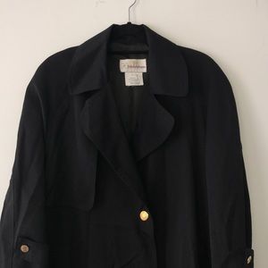 Vintage Navy Trench Coat